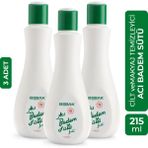 Bebak Karma Ciltler İçin Acı Badem Özlü Yüz Temizleme Sütü - Makyaj Temizleme ve Nemlendirme, 3 x 215 ml