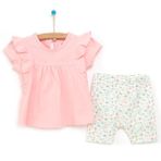 Bebbek Colorful World Kız Bebek Pudra Tshirt Tayt