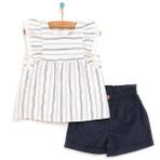 Bebbek Marine Girl Kız Bebek Beyaz Bluz Şort