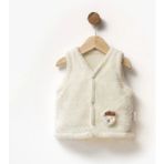 Bebbemini Bebek Yelek 2405 - Krem - 0 - 3 Ay