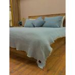 Bebe Mavi 4 Katlı Çift Taraflı Çift Kişilik Müslin Battaniye %100 Pamuk 230X240 Cm