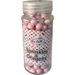 Bebe Pembe Pasta Süsleme Boncuğu 8 mm 90 gr