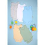 Bebe Tospik 5'li Pamuklu Atlet Çıtçıt Body Zıbın - 9 - 12 Ay - Yeşil
