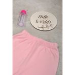 Bebe Tospik Pamuklu Yumuşak Kız - Erkek Bebek Patikli Alt - Pembe - 9 - 12 Ay