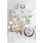 Bebe wini %100 Pamuk Baskılı 11’li Isimli Organik Bebek Hastane Çıkışı