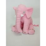 Bebe Yatmaz 75 cm Mega Boy Uyku Arkadaşım Peluş Fil Pembe