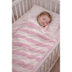 Bebe3 İplik Çizgili Biyeli Wersoft Triko İçi Polarlı Kışlık Battaniye 80 x 80 cm storybaby