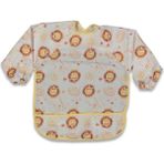 Bebechi Bambino Kids Uzun Kollu Mama ve Aktivite Önlüğü (6-24 Ay) - Sarı - Kırmızı - 6 - 24 Ay