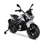 Bebeck Babyhope 447 12V Akülü Motocross Cross Motor Tek Kişilik Beyaz Renkli Eğlenceli Araç