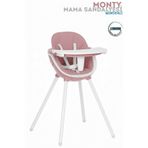 Bebeck Monty Mama Sandalyesi 3 Kademeli Tabla Kaymaz Tabanlı Geniş Oturma Alanlı 6ay-9Yaş Minderli