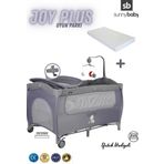 Bebeck Sunny Baby Joy Plus Oyun Parkı Gri 70X120Cm Yatak Hediyeli