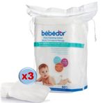 Bebedor 180 Adet 3x60 Bebek Temizleme Pamuğu