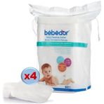 Bebedor 240 Adet 4x60 Bebek Temizleme Pamuğu