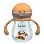Bebedor 260 ml 12 Ay Bas Aç Kapaklı Alıştırma Bardağı