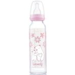 Bebedor 41302 Isıya Dayanıklı 250 ml Pembe Cam Biberon