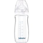 Bebedor 51301 260 ml Şeffaf Cam 3+ Ay Damaklı Biberon Seti