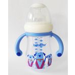 Bebedor 99322 240 ML Geniş Ağızlı Kulplu PP Biberon mavi