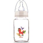 Bebedor Desenli Cam Biberon 125ML (KOD:30302) - Desen/at - 125 ml - Kırmızı