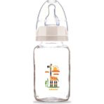 Bebedor Desenli Cam Biberon 125ML (KOD:30302) - Desen/zürafa - 125 ml - Lacivert