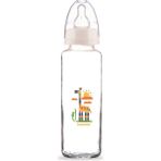 Bebedor Desenli Cam Biberon 250ML (KOD:31302) - Desen/zürafa - 250 ml - Mavi