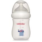 Bebedor Desenli Geniş Ağızlı PP Biberon 180ml, Mavi