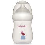 Bebedor Desenli Geniş Ağızlı PP Biberon 180ml, Mor