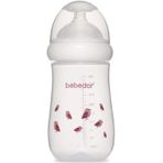 Bebedor Desenli Geniş Ağızlı PP Biberon 260ml, Mor