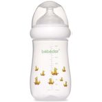 Bebedor Desenli Geniş Ağızlı PP Biberon 260ml, Sarı
