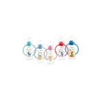 BebeDor Desenli Kulplu Silikon 250 ml PP Pembe Biberon
