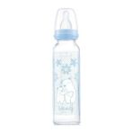 Bebedor Isıya Direnç/dayanıklı Cam Biberon 250ML (KOD:41302) - Mavi - 250 ml