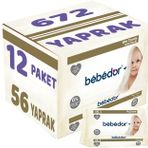 Bebedor Klasik 56 Adet 12'li Set Islak Havlu Mendil