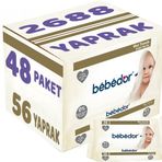 Bebedor Klasik 56x48 Set Islak Havlu Mendil