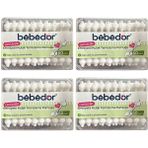 Bebedor x 4 Adet Organik Güvenlikli Kulak Temizleme Çubuğu 60 Adet - 0 - 4 Yaş
