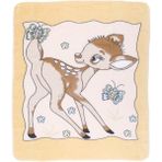 Bebegen Kahve Ceylanlı Desenli Polar Battaniye 85*100 cm - Kahverengi - 85 x 100 cm