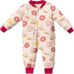 Bebegen Kız Çoçuk Fuşya Biyeli Pembe Donut Desenli Uyku Tulumu - 6 Yaş