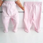 Bebegen Patikli Pembe Tek Alt Bebek Penye Pantolon