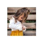 BEBEĞİME ÇORAP Kolları Fırfırlı Fitilli Kız Bebek -Kız Çocuk Bluz