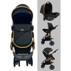 Bebegold Travel Sistem, Pusetli, Çift Yönlü, ( Seyahat Sistem ) Bebek Arabası - Gold - Siyah