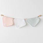 BEBEK AĞIZ MENDİLİ 3 PCS WASHCLOTHS 20X20 LOVE FAMILY MUSLIN Karışık KARISIK COLORFUL STD
