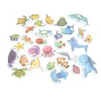 Bebek Banyo Okyanus hayvanları Bulmaca Oyuncak Seti Eva çocuk Banyo Oyuncak Küvet Bulmaca duş Ve Küvet Için