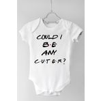 Bebek Beyaz Could I Be Any Cuter Kısa Kollu Çıtçıtlı Pamuklu Body, 2 Yaş