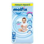 Bebek Bezi Fırsat Paketi 4 Beden 7-14 Kg 62 Adet