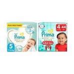 Bebek Bezi Premium Care 5 Beden 108 Adet Junior Aylık Fırsat Paketi & Bebek Bezi Premium Care Külot Bez 4 Numara 44 Adet Ikiz Paket - 0 - 1 Ay