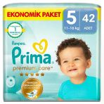 Bebek Bezi Premium Care 5 Beden Junior Ekonomik Paket 11-16 Kg 42 Adet (5 Adet)