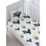 Bebek Boy Lastikli Çarşaf Seti - For Baby Serisi - Sarı - Lacivert