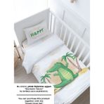 Bebek Boy Lastikli Çarşaf Seti - Pure Baby Serisi - Salopetli Ayıcık