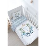 Bebek Boy Nevresim Takımı (100x150) - Blue Royal Series - T Harfi