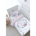 Bebek Boy Nevresim Takımı (100x150) - For Baby Serisi - Kelebekli Çember