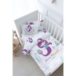 Bebek Boy Nevresim Takımı (100x150) - For Baby Serisi - Mor Deniz Kızı