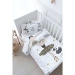 Bebek Boy Nevresim Takımı (100x150) - For Baby Serisi - Siyah Kuğulu Balerin